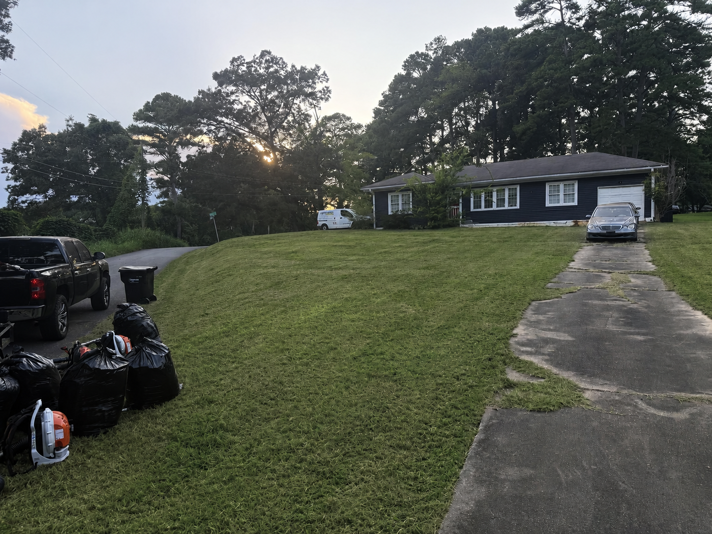 Freshly cut Clean As A Gunn lawn 1