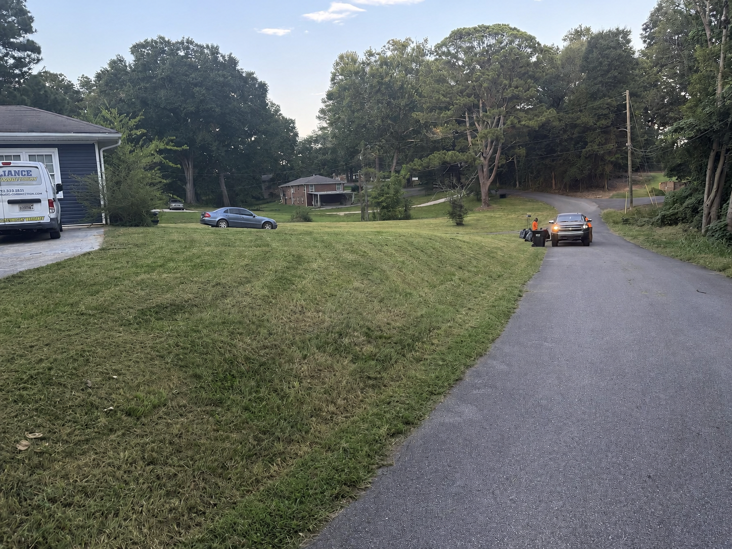 Freshly cut Clean As A Gunn lawn 5